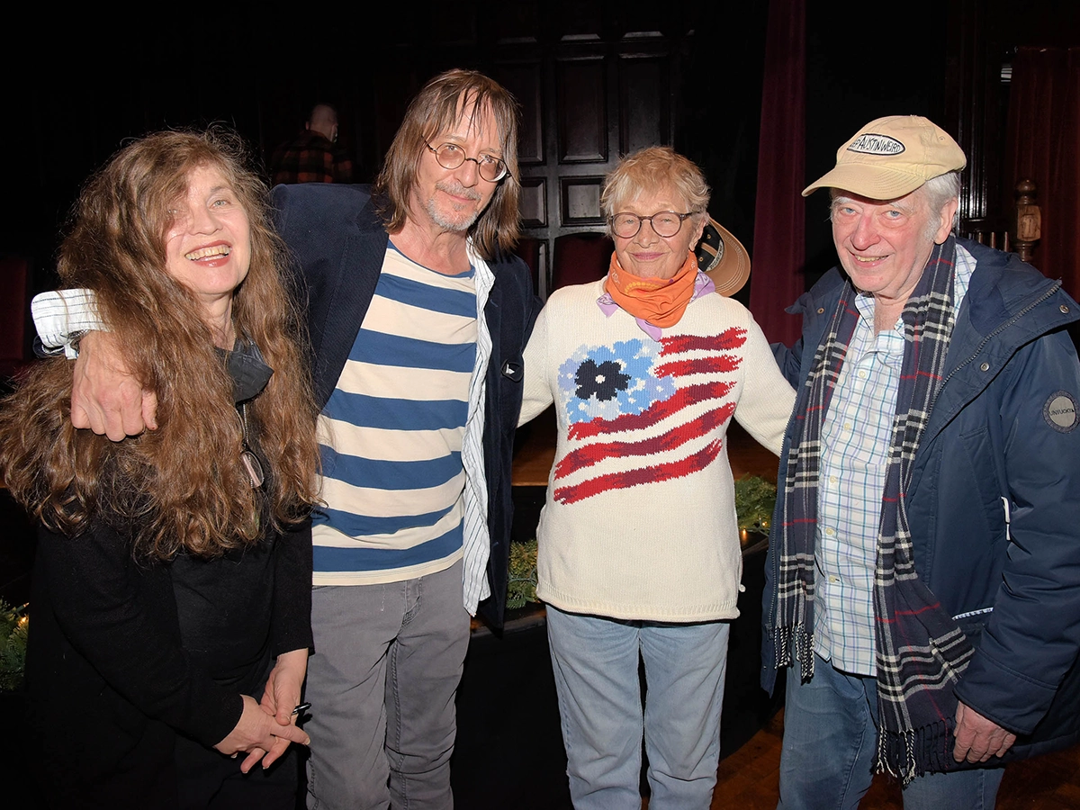 (L to R) Lynnea Benson (director), Ted Zurkowski (author/Henry), Academy Award winner Estelle Parsons (Glynnis), Tony Nominee, Obie and Drama Desk Awards recipient Austin Pendleton (Turk).